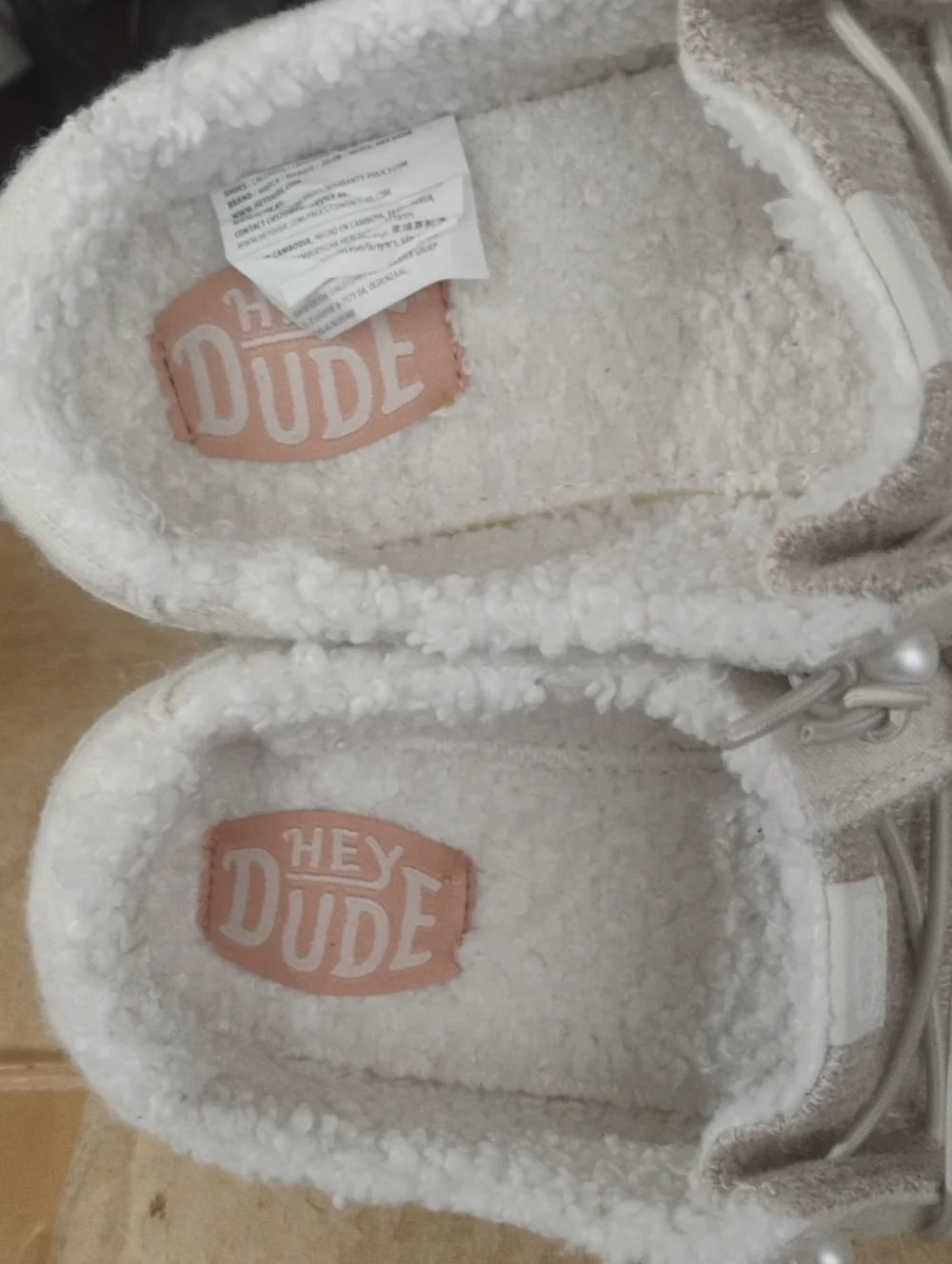Hey Dude Wendy Brushed Cozy Ivory